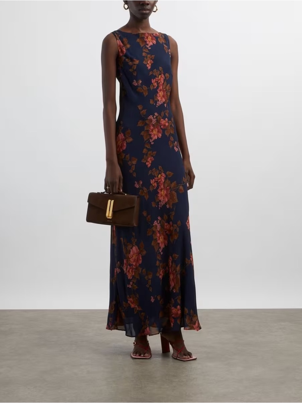 Reformation Prescott Sleeveless Floral Maxi Dress in Lyric S